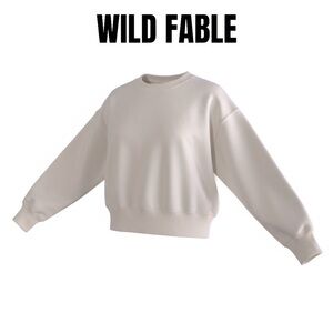 012 Wild Fable Cream Crewneck Sweater
